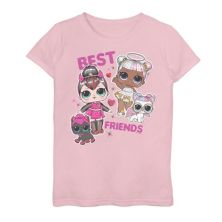 Футболка Licensed Character Для девочек LOL Surprise! BFF Valentines Dolls and Pets Licensed Character