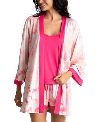 Женский пижамный комплект из халата, майки и шорт Linea Donatella