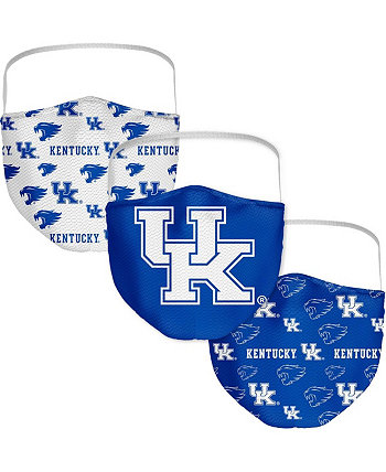 Мужские и женские маски для лица с логотипом Kentucky Wildcats, набор из 3 штук Fanatics