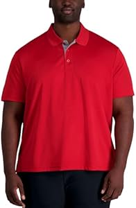 Haggar Men's Short Sleeve Stretch Polo (Regular and Big and Tall Sizes) Haggar