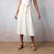 Женская юбка миди с поясом LC Lauren Conrad LC Lauren Conrad