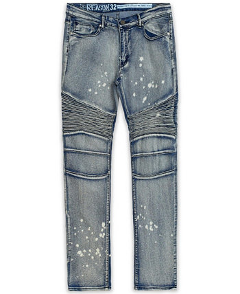 Мужские джинсы-скинни большого и высокого роста с ретушью Reason