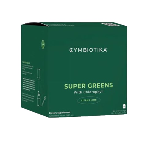 Cymbiotika Super Greens с хлорофиллом, цитрусовым лаймом, 30 порций Cymbiotika