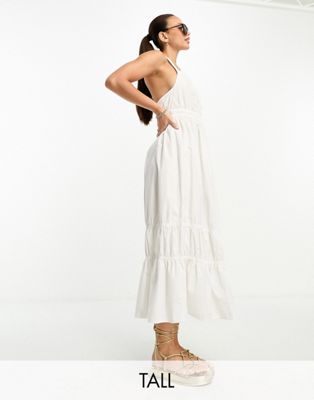 Белое платье макси с перекрещенной спиной Vero Moda Tall VERO MODA