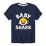 Детская футболка Baby Shark для мальчиков 8-20 с короткими рукавами и круглым вырезом Baby Shark