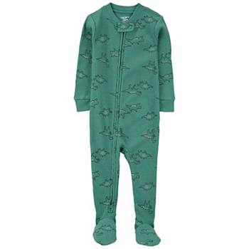 Baby Boy Carter's Dinosaur Print Thermal Footed Pajamas Carter's