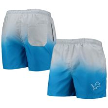 Мужские плавательные шорты FOCO серебристого/синего цвета Detroit Lions Dip-Dye Unbranded