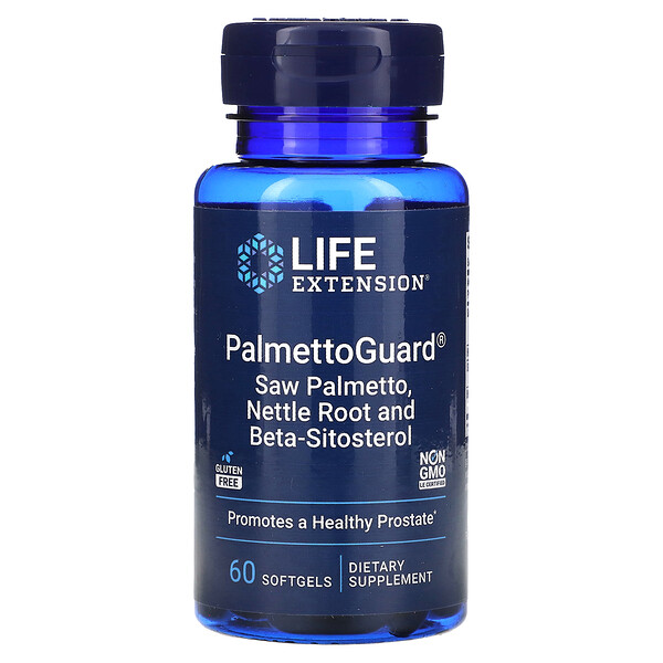 PalmettoGuard, Пальметто/корень крапивы с бета-ситостерином, 60 мягких таблеток Life Extension