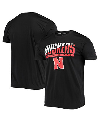 Мужская черная футболка Nebraska Huskers Team с надписью Slash Champion