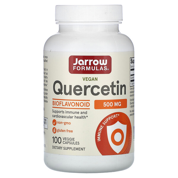 Кверцетин, 500 мг, 100 растительных капсул Jarrow Formulas