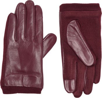 Кожаные и вязаные перчатки Sole Society
