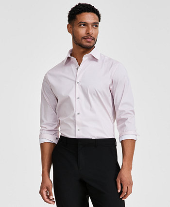 Мужская классическая рубашка узкого кроя Talo с геопринтом, созданная для Macy's Alfani