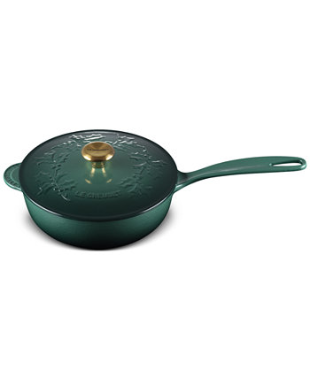 Holly Collection Enameled Cast Iron 2.25-Qt. Traditional Saucier with Lid Le Creuset