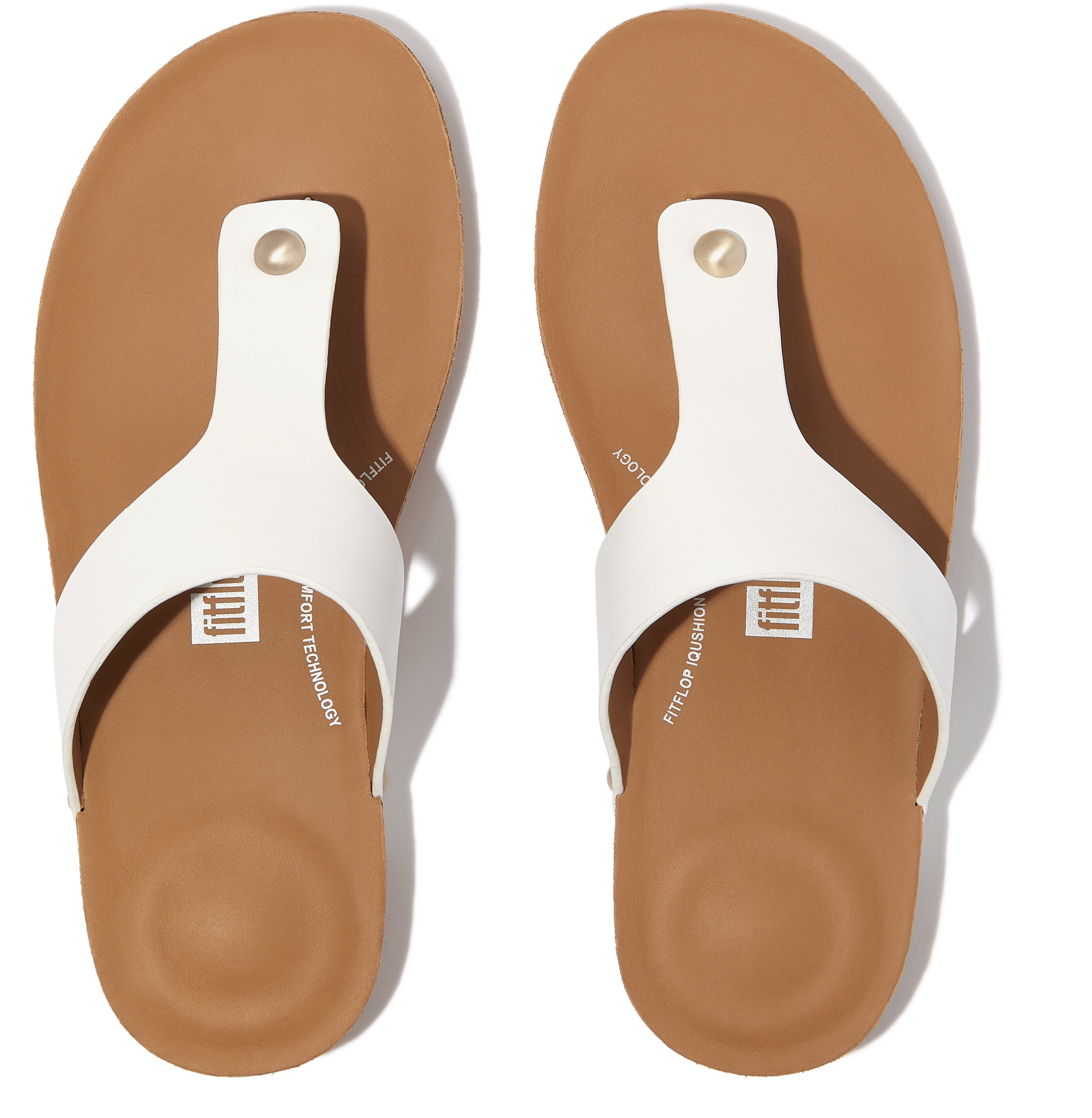 Iqushion Leather Toe-Post Sandals FitFlop
