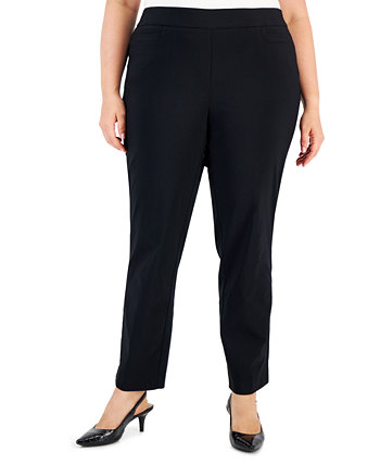 Прямые брюки больших размеров с высокой посадкой, созданные для Macy's J&M Collection