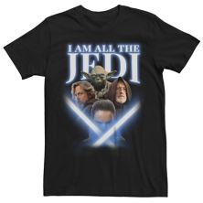 Мужская Футболка Star Wars I Am All The Jedi Lightsabers Star Wars