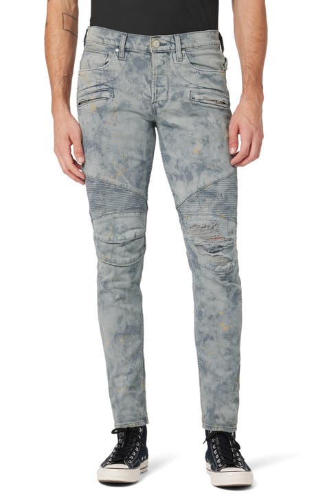 Рваные байкерские джинсы-скинни Blinder Biker V2 Hudson Jeans
