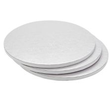 14 Inch White Cake Drum Set for Baking Supplies, Round Cake Boards for Desserts (3 Pack) Juvale