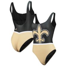 Women's FOCO Black New Orleans Saints Team One-Piece Swimsuit Unbranded