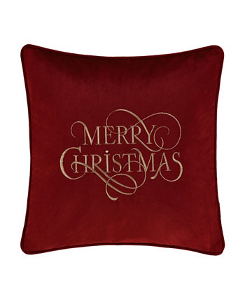 Декоративная подушка «С Рождеством», 18 x 18 дюймов J Queen New York