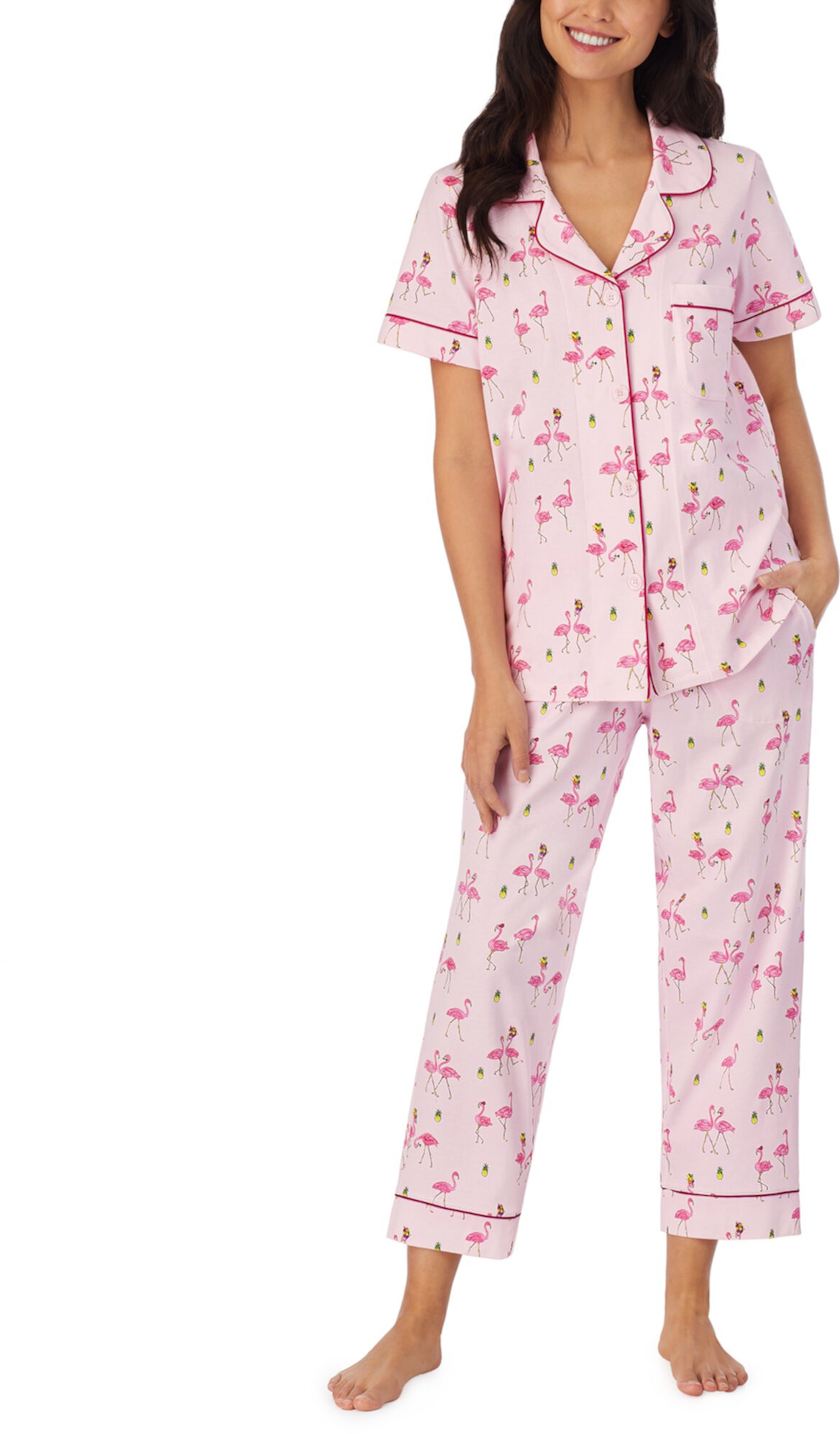 Укороченный пижамный комплект с короткими рукавами BedHead Pajamas