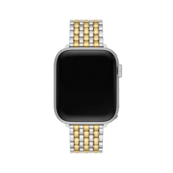 Двухцветный браслет Apple Watch® Eleanor из нержавеющей стали, 18 мм Tory Burch