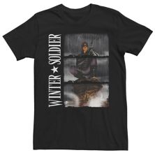 Мужская футболка с портретным принтом Marvel Winter Soldier Marvel