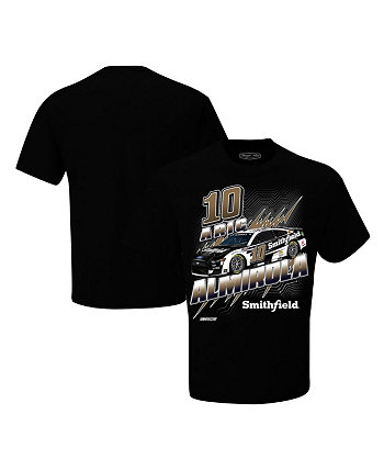Мужская черная футболка Aric Almirola Smithfield Groove Stewart-Haas Racing Team Collection