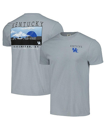 Men's Gray Kentucky Wildcats Campus Scene Comfort Colors T-shirt Image One