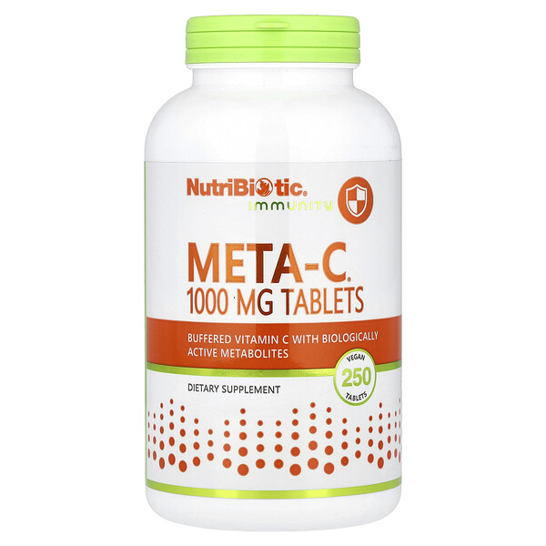 Immunity,  Meta-C, 1,000 mg, 250 Vegan Tablets (Таблетки) NutriBiotic