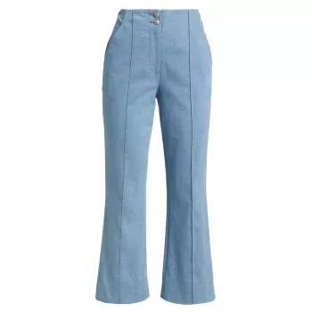 Укороченные джинсовые брюки Kean VERONICA BEARD