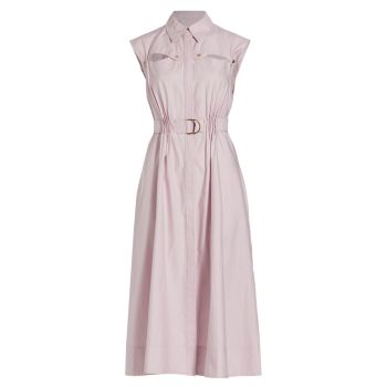 Francis Cut-Out Belted Shirtdress Acler