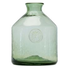 Melrose Sage Glass Bottle Neck Decorative Vase Table Decor Melrose