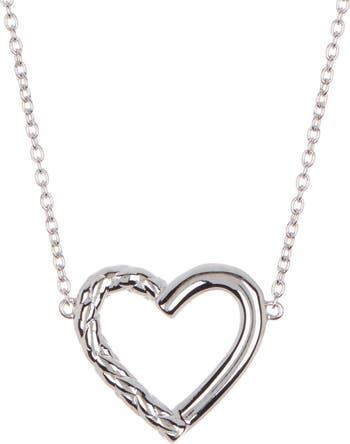 Ожерелье с подвеской в форме сердца из стерлингового серебра Judith Ripka