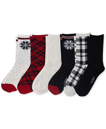 Женские 6-шт. Праздничные носки со снежинками Ralph Lauren