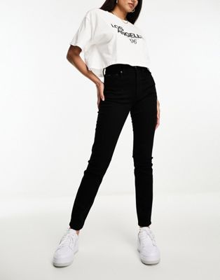 Женские джинсы с высокой талией и узким кроем Polo Ralph Lauren в черном цвете Polo Ralph Lauren