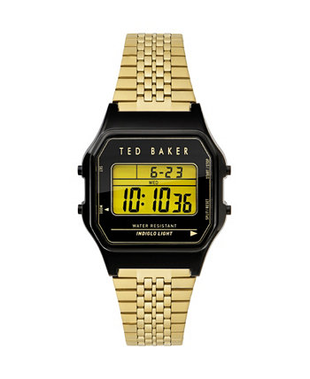 Часы унисекс Ted 80's с браслетом из нержавеющей стали золотистого цвета, 35,5 мм Ted Baker