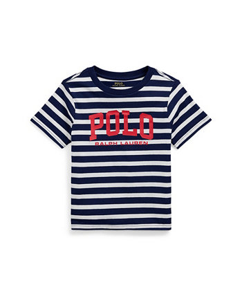 Toddler and Little Boys Logo Striped Cotton Jersey Tee Polo Ralph Lauren