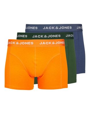 Мужские Боксеры Jack & Jones 3 шт. с тонкой резинкой Jack & Jones