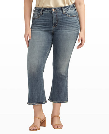 Расклешенные джинсы Suki со средней посадкой и пышным кроем больших размеров Silver Jeans Co.