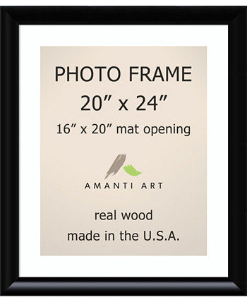 Steinway Black 20 "X 24", матовая, 16 "X 20" открывающаяся настенная фоторамка Amanti Art