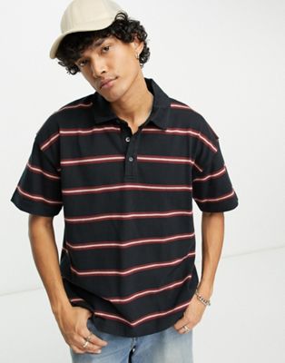 Мужская футболка-поло в полоску AllSaints Polo AllSaints