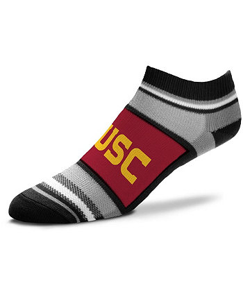 Women's USC Trojans Marquis Addition No Show Ankle Socks For Bare Feet