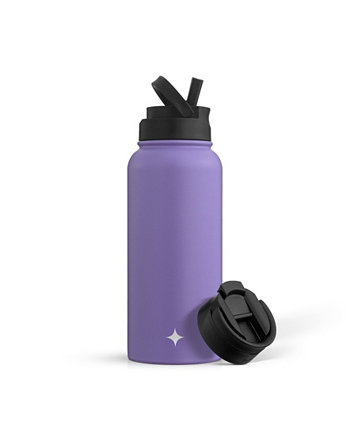 Бутылка для воды с откидной крышкой, спортивная соломенная крышка, 32 унции JoyJolt