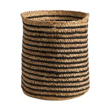 nearly natural 13.5-in. Natural Jute Basket Planter NEARLY NATURAL