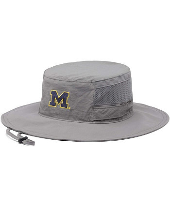Мужская и женская серая шляпа Michigan Wolverines Bora Bora Booney II Omni-Shade Columbia
