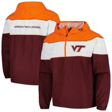 Men's G-III Sports by Carl Banks Maroon Virginia Tech Hokies Center Line Half-Zip Raglan Hoodie Jacket In The Style