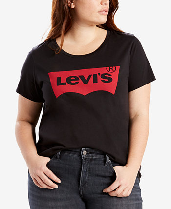 Модная футболка больших размеров с логотипом Batwing Perfect Graphic Levi's®