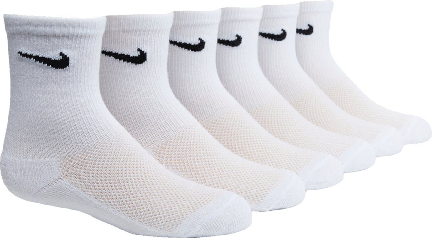 Мягкие сетчатые носки с круглым вырезом, 6 шт. в упаковке (маленький ребенок) Nike Kids