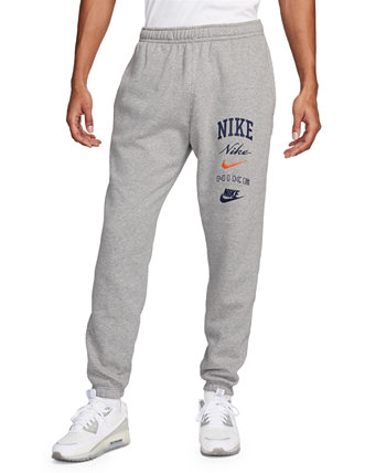 Мужские клубные флисовые брюки с логотипом на манжетах Nike